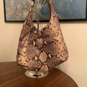 Michael Kors Snakeskin Hobo Handbag